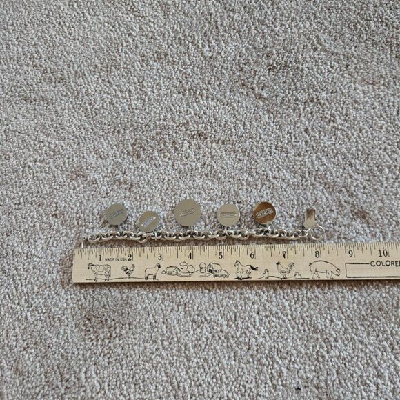 Coach vintage silver charm bracelet- unique - Picture 8 of 8